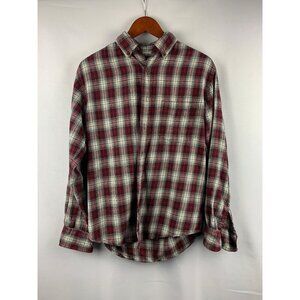 St. Johns Bay Men’s Classic Fit Plaid Button-Down Flannel Shirt - Size S